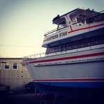 Finally found that coffee house in the boatyard. This was outside of it.